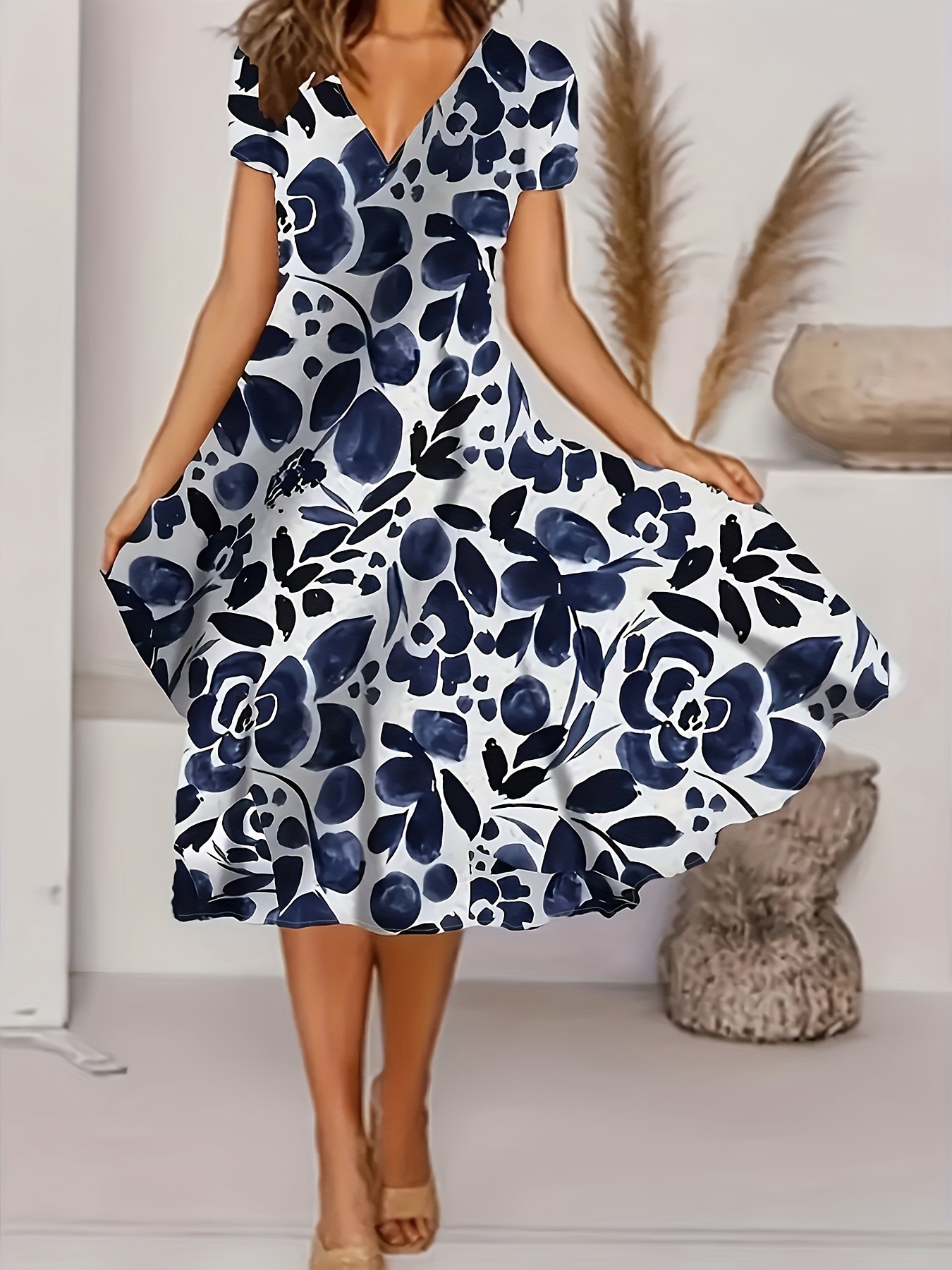 Women's trendy printed dress