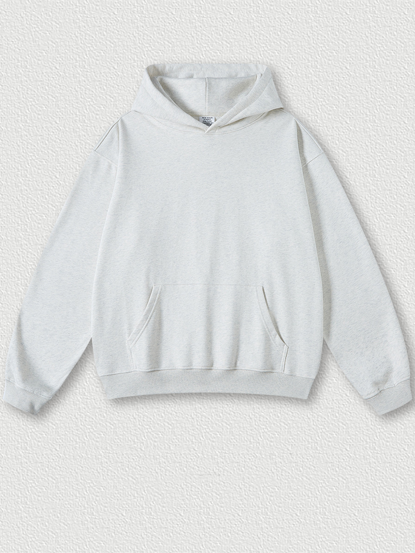 Round neck pullover hoodie